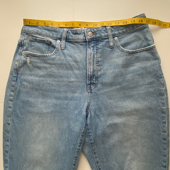 Madewell The Curvy Perfect Vintage Jean Cropped Distressed Size 32 - Picture 12 of 16